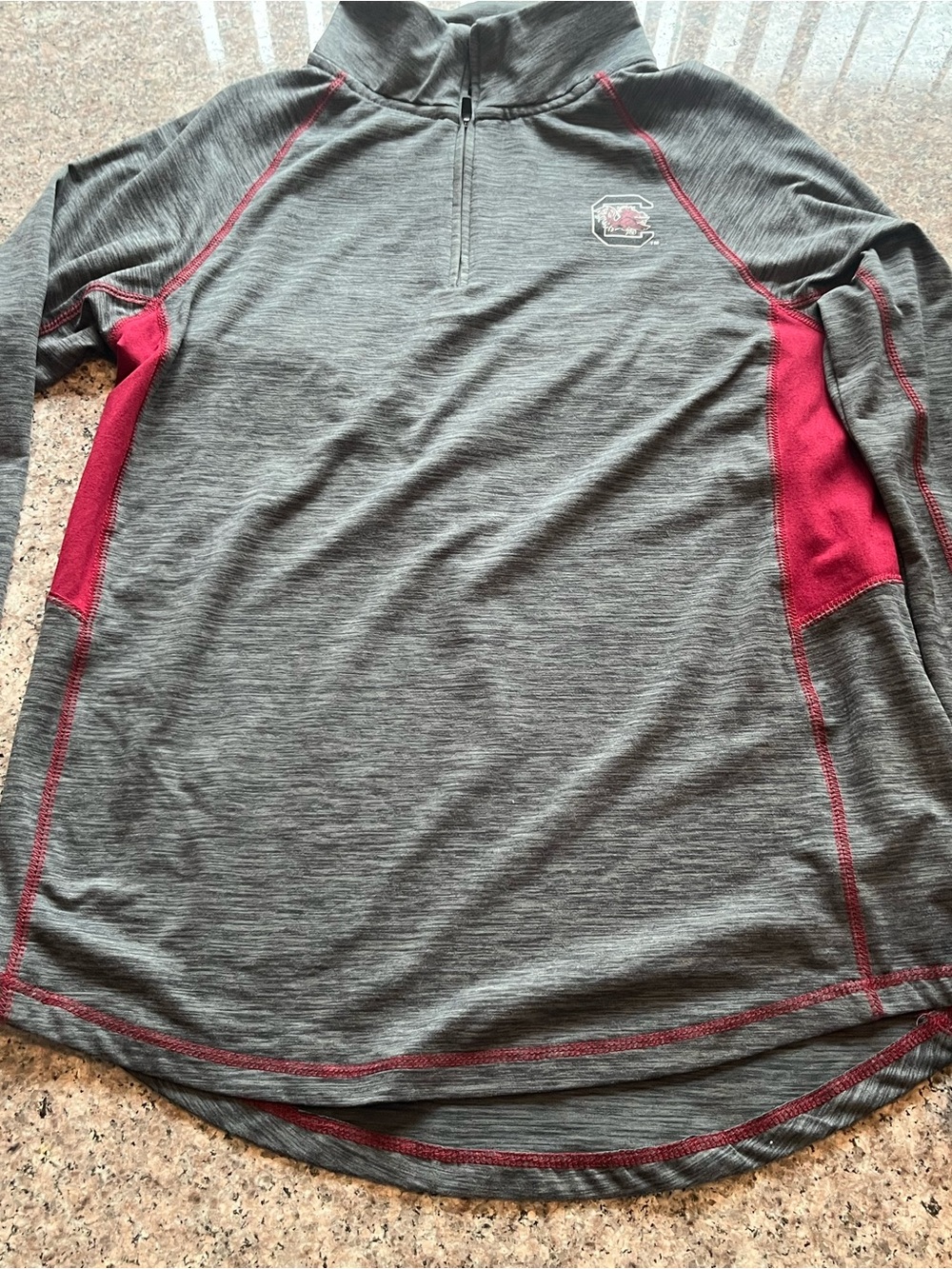 Colosseum Gray Womens South Carolina University 1/4 Zip Size Large